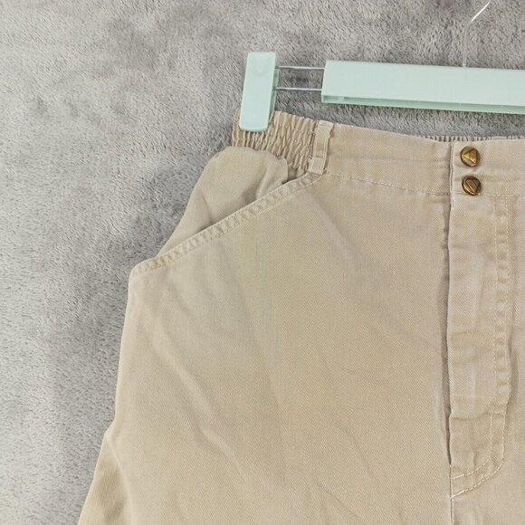 Vintage LIZ CLAIBORNE Carrot Pant MEDIUM(8-10) Women Casual  Tan Woven Cotton - Picture 5 of 12
